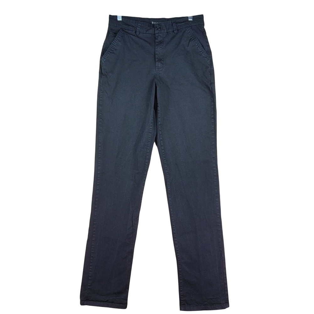 American Tall Chino Pants Mens 30x36 Black Slim Fit Stretch Cotton Preppy